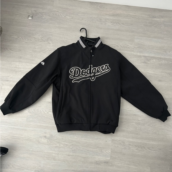 DODGERS JACKET MAJESTIC SUPER RARE - Picture 1 of 3